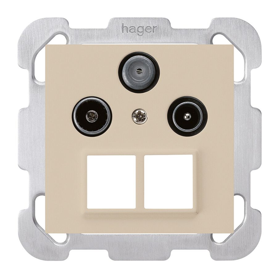 Prise d'antenne ENC R/TV/SAT HMS kallysto B beige