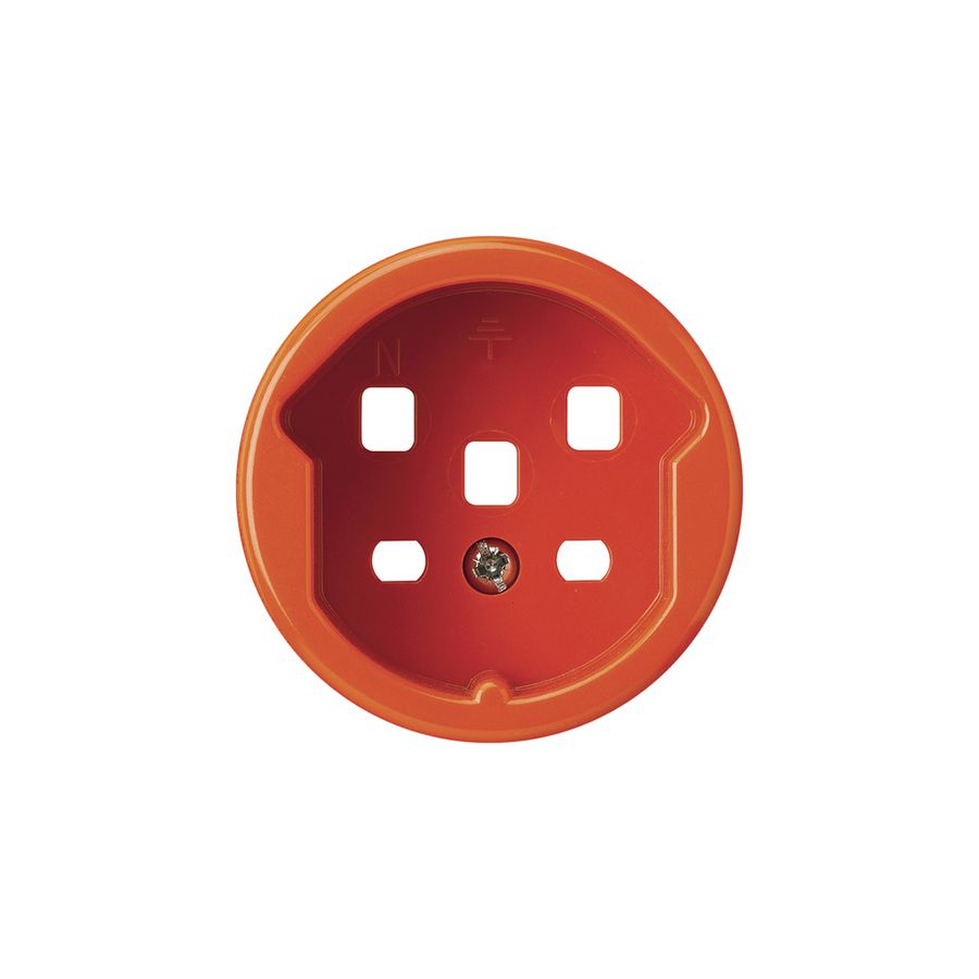 Frontset HA basico für Steckdose Typ 25 mit Steckklemmen orange