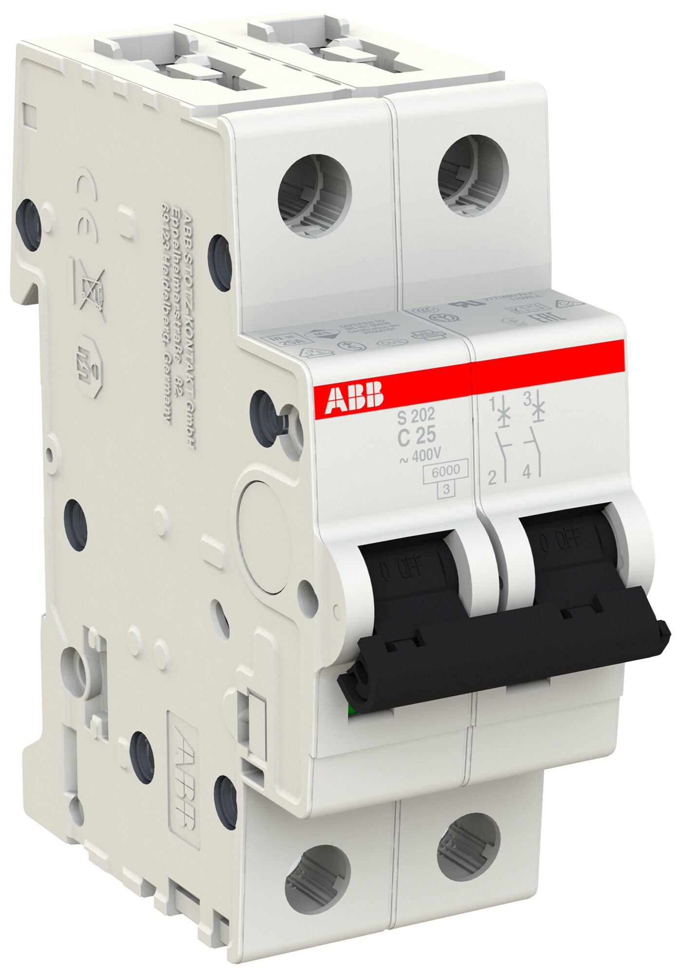 Leitungsschutzschalter ABB S202-C25 25A C 6kA