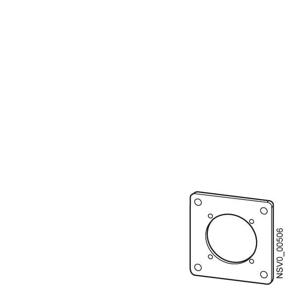 BD2-APM ADAPTERPLATTE AUSSCHNITT 44MM