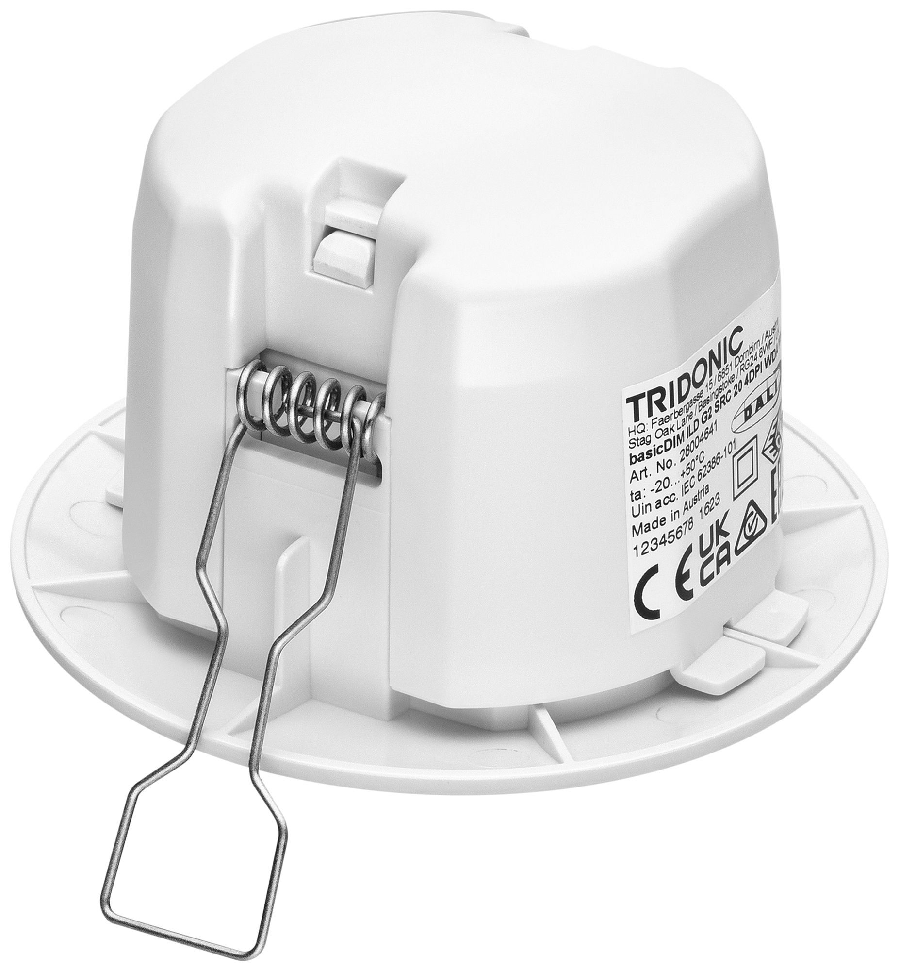 Multisensor Tridonic G2 SRC DALI-2 PIR IP54 Ø74mm weiss