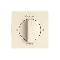 Montageset EDIZIO.liv SNAPFIX® f.Drehschalter m.Griff 0-Giorno-0-Notte cr