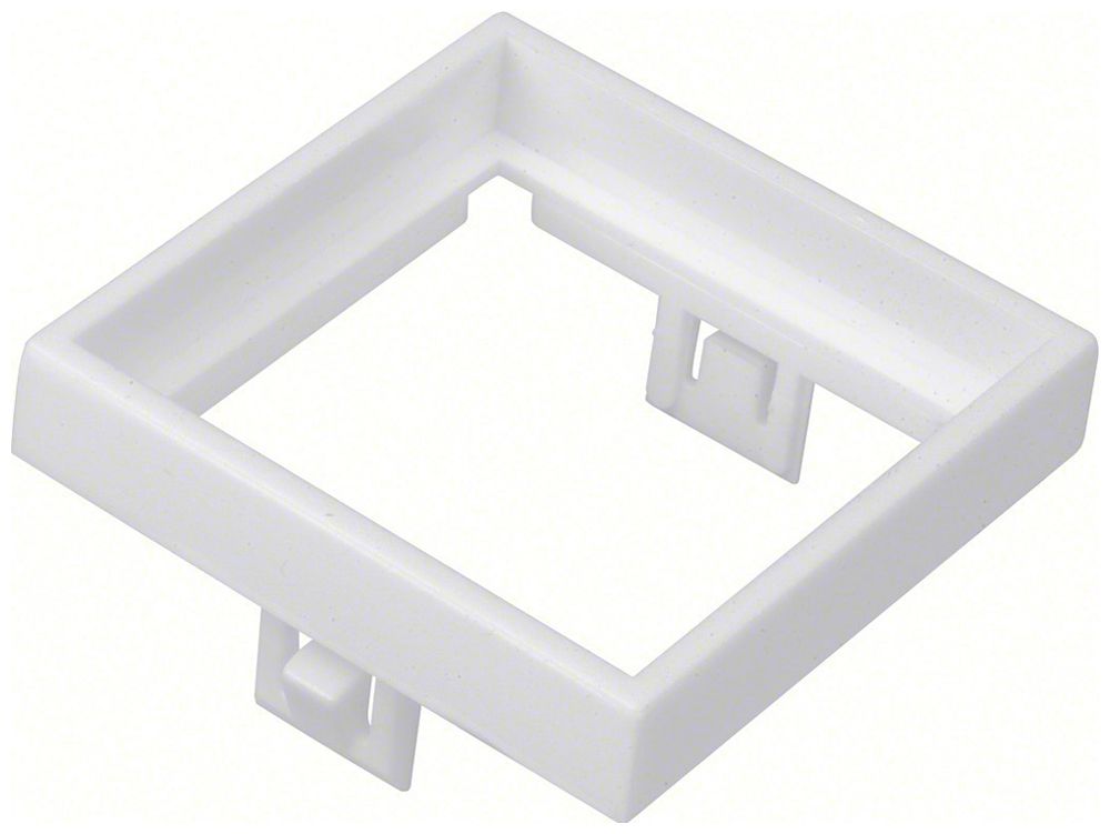 Adapterrahmen Hager Rastec 50×50mm auf 45×45mm weiss