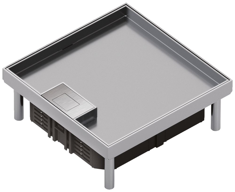 Edelstahlkassette Hager Q06 LE 6 22×200×200mm rostfreier Stahl