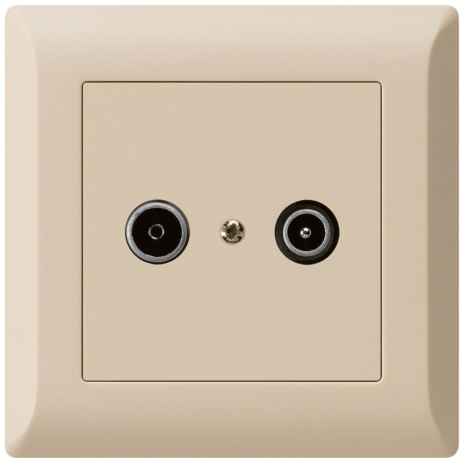 Prise de passage ENC kallysto.line R/TV 14dB beige