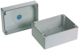 Boîtier AP ABS 160×120×90mm, gris clair, IP65, Lithos Woertz