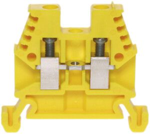 Durchgangs-Reihenklemme Woertz Ex 0.5…4mm² 32A 1000V Schraubansch.2×1 TH35 gelb