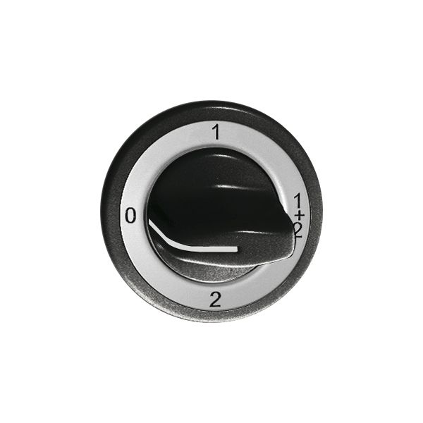 Frontset Feller 0-1-1+2-2 schwarz für Drehschalter