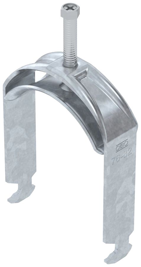 Fixation rapide BET 2056 pied à H métal 76…82mm 1×câble acier Zn-ch-im