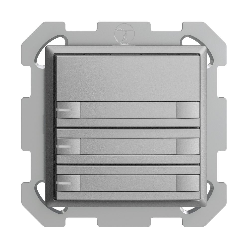 Poussoir KNX RGB ENC EDUE, 250mW, a.LED RGB, papier, 3×poussoir, C.2×T., si