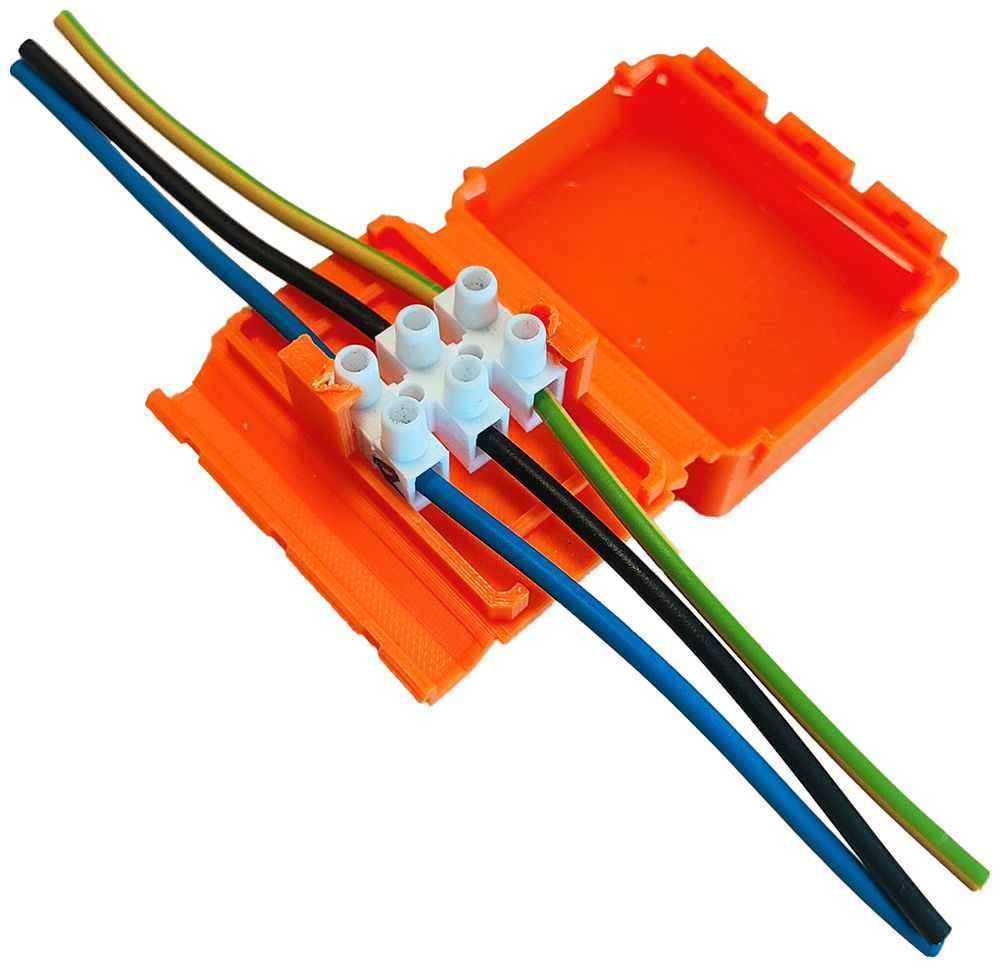 Verbindungsmuffe SUPERBLOCK IN-OUT M mit Gel 3×4mm² 32A 67×50×28mm IPX8 or