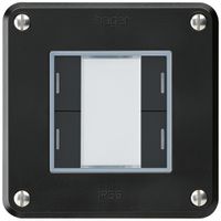UP-Taster robusto C KNX 4× RGB LED s/e-link schwarz