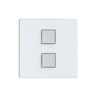 Kit di copertura EDIZIOdue elegance per tasto doppio perla