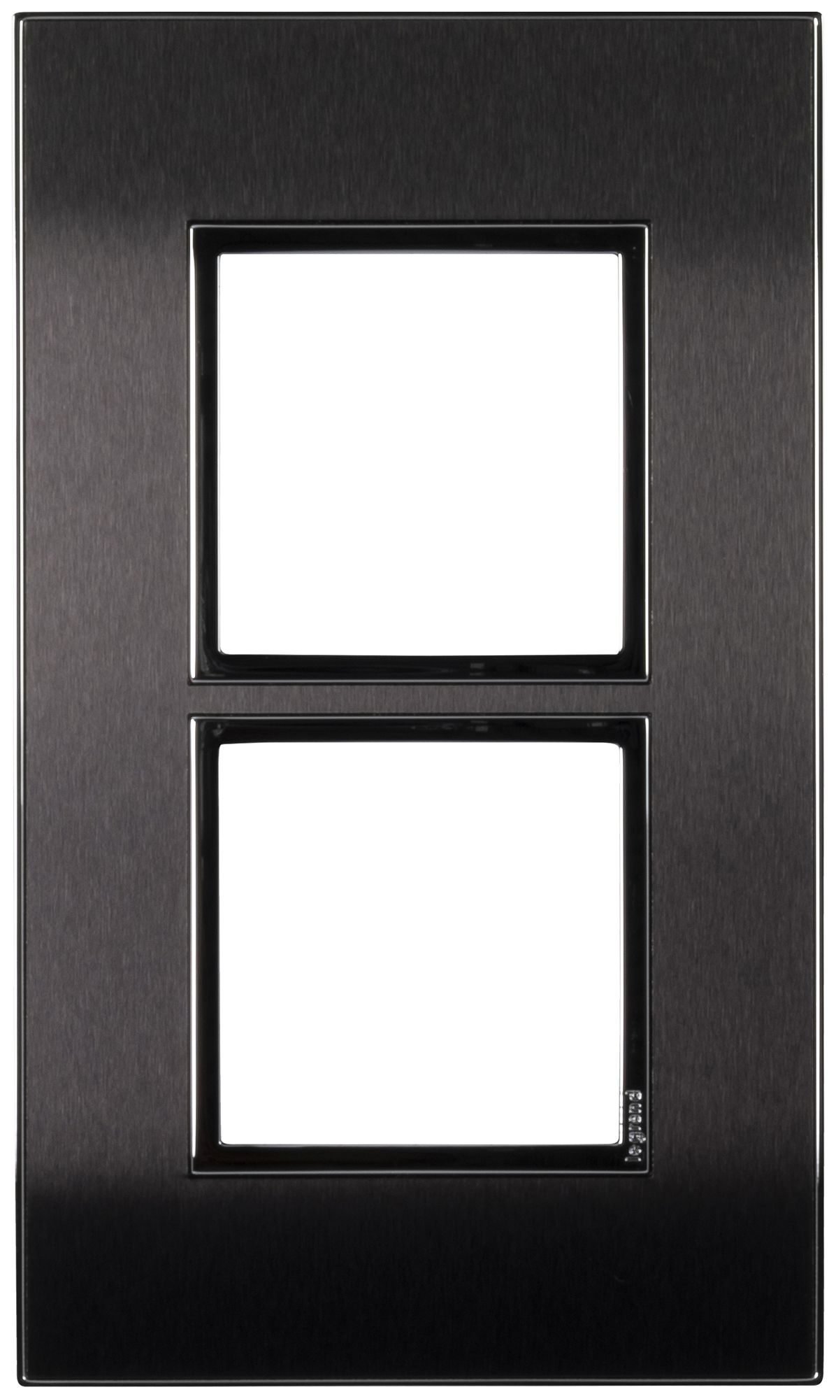 Telaio di copertura ATO 1×2 modulo, black brushed