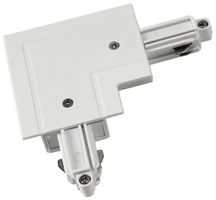 Eckverbinder SLV für 1-Phasen EB-Stromschiene, Erde innen weiss