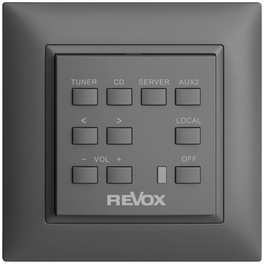 Commande murale ENC Revox EDIZIOdue gris foncé