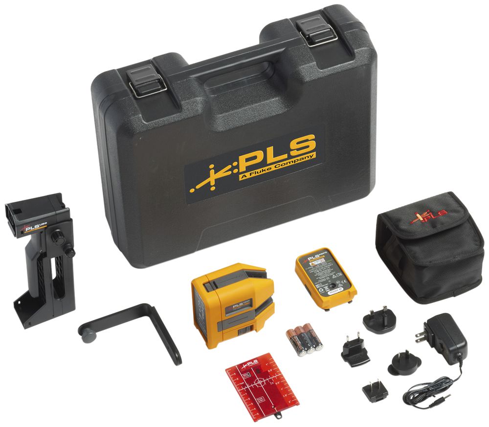 Kreuzlinien-Lasernivelliergerät Fluke-PLS 180R RBP KIT 15m ≥8h rot 635nm