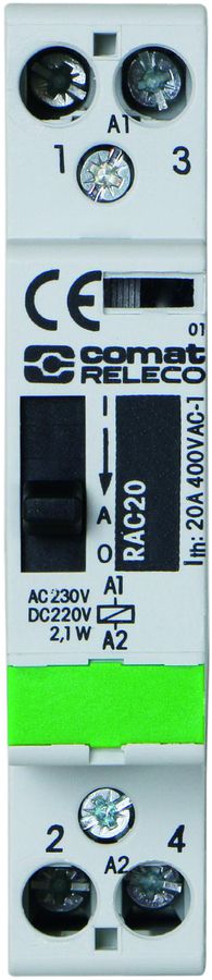 REG-Schütz ComatReleco RAC, 24VAC/DC, 2S 20A, ON-OFF-AUTO