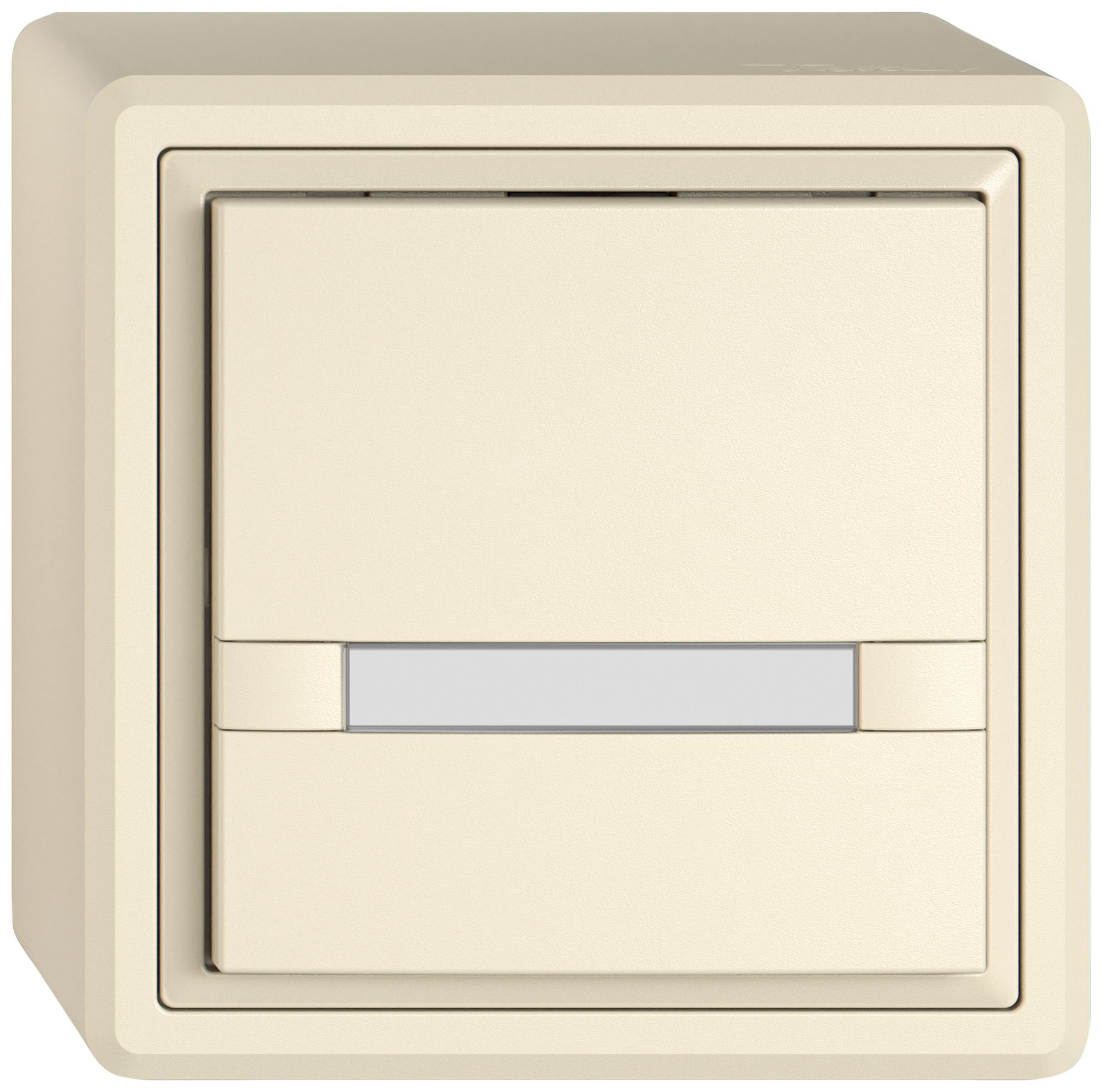 AP-Universaltaster EDIZIO.liv UNI SNAPFIX® o.LED 1× 2-Tbed.Pap.cr