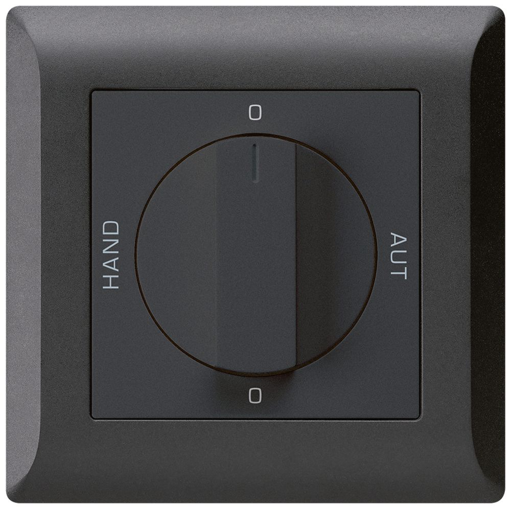 UP-Drehschalter 0-Man-0-Aut. kallysto.line 2/1L schwarz mit Drehgriff