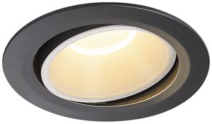 Downlight LED SLV NUMINOS MOVE XL 37.4W 3550lm 3000K 55° VAR Ø190×118mm no/bc
