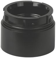Adapter für Bodenmontage WERMA BWM, schwarz