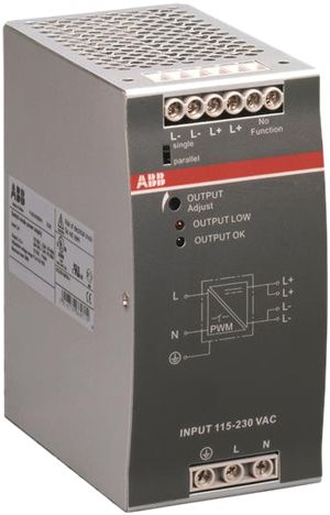 Alimentation à découpage ABB CP-E 24/5.0, IN:115/230VAC, OUT:24VDC/5A