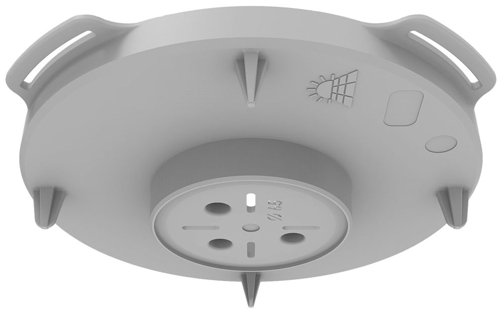 Elemento frontale Spotbox Mini Flex Ø65mm per calcestruzzo in opera grigio