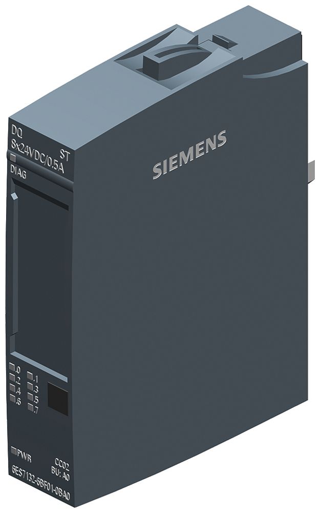 SPS-Ausgabemodul Siemens SIMATIC ET200SP DQ 8×24VDC/0.5A ST A0 CC02