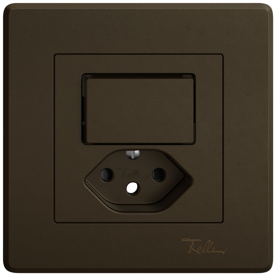 Kit de montage ENC EDIZIO.liv SNAPFIX® p.combi.T13 a.1 bouton n.lum.shutter br