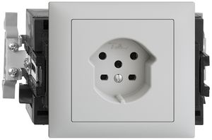 Prise INC EDIZIOdue T15 gris clair, 49…69mm Snap