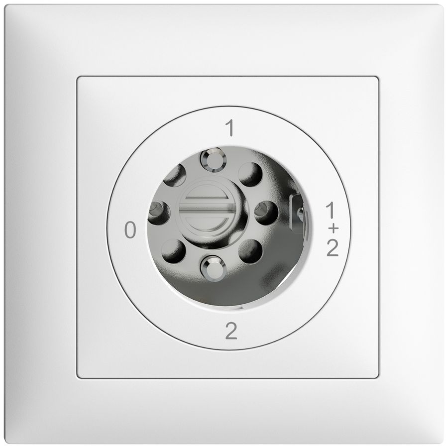 Interruttore rot. INC EDIZIOdue 1/1P bianco, per serrat. senza cilind