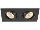 Coffret vide SLV NEW TRIA aluminium 170×90mm noir 2×Spot