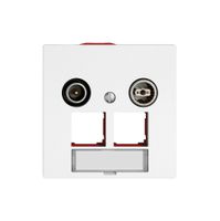 Multimediadose TV-R EDIZIO.liv SNAPFIX® EASYNET f.2×RJ45 S-One 11dB ws