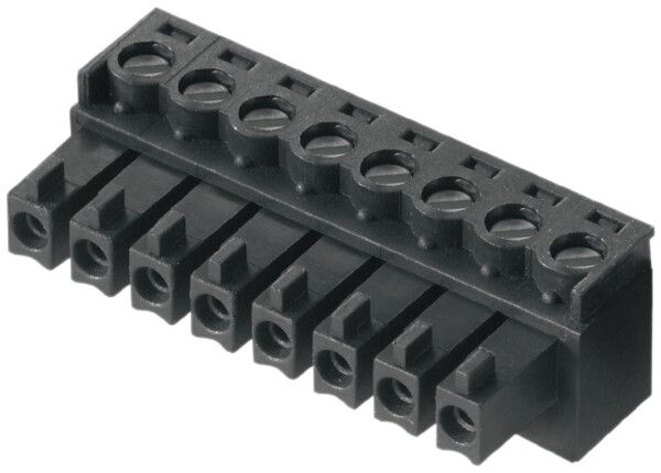 Buchsenstecker Weidmüller BCZ geschlossen 3.81mm 10L verzinnt schwarz