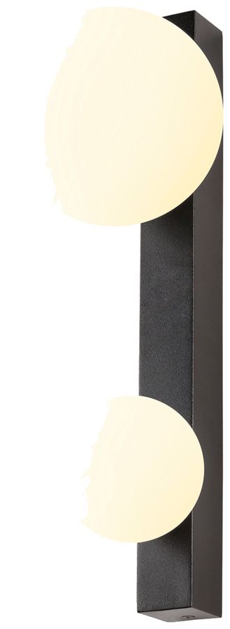 Applique SLV SUN G9 2×5W VAR Ø140×180×400mm noir