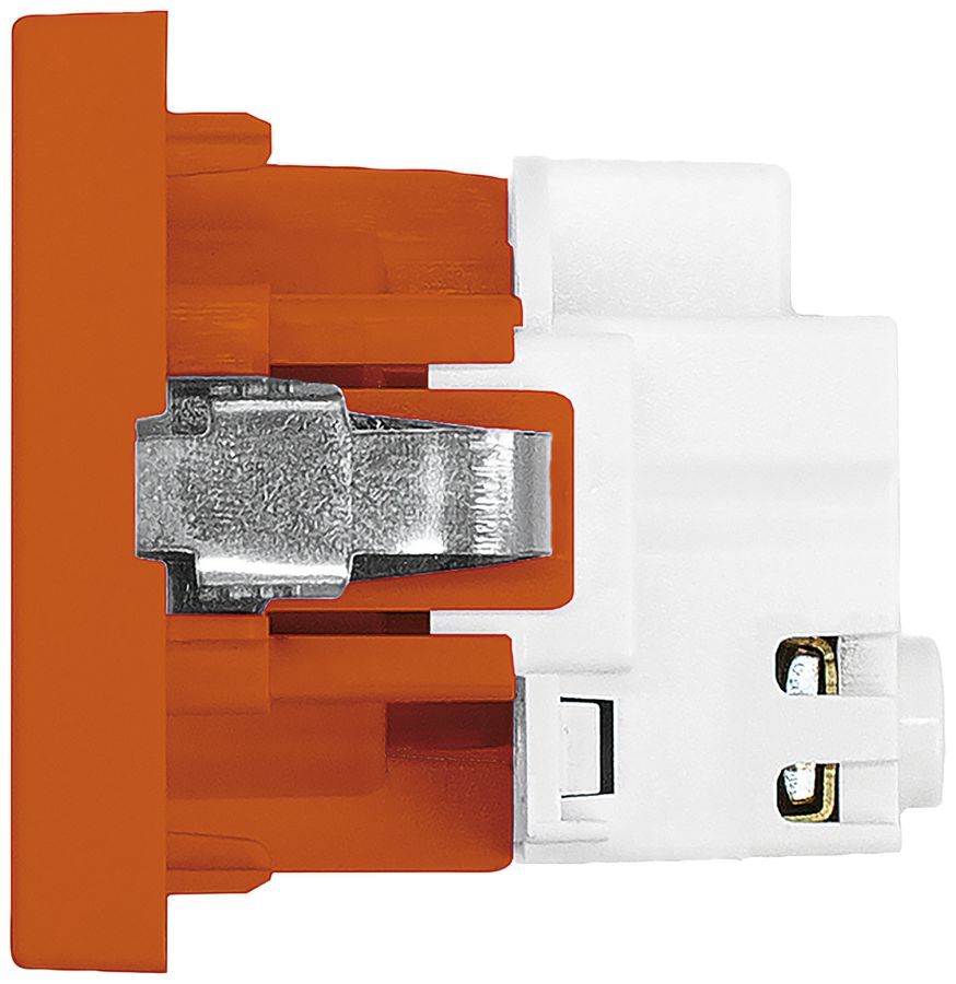 FLF-Steckdose A. Steffen 1×Typ 13 10A 250V 62.5mm×37.5mm orange