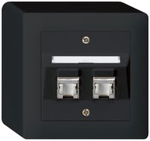 AP-Dose kallysto Kat.6 2RJ45/s schwarz