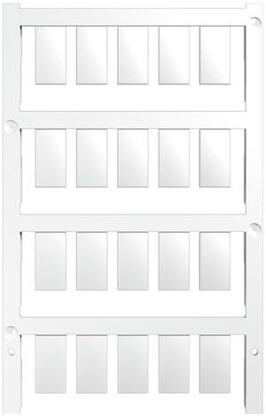 Marqueur d'appareil Weidmüller MultiCard ESG-M enfichable 17×9mm PA66 blanc