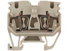 Durchgangs-Reihenklemme Weidmüller ZDUB Zugfeder 2.5mm² TS15 beige