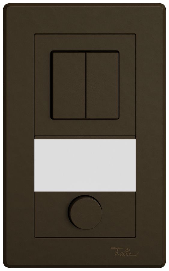 UP-Kombination EDIZIO.liv SNAPFIX® 2×1 156×96mm Schema 1/3+3/1L+Schliesser braun