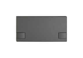 Poussoir 1/2 EDIZIO.liv KNX et UNI a.SNAPFIX® sans LED commande à 2 touches grf