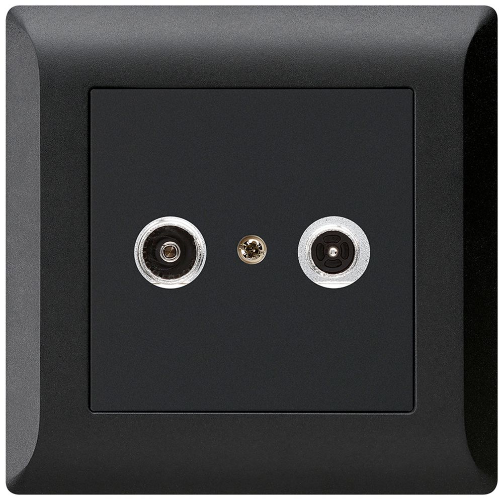 Prise antenne ENC kallysto.line R/TV 23dB 2GHz noir