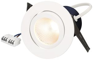 EB-LED-Spot MH maxLUCE ROUND 230 8W 780lm 4000K IP44 DIM Ø95mm weiss 36°