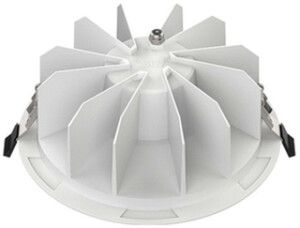 Downlight LED SLV DOWNLIGHT P 230 20W 710…4890lm 3000K IP54 WB DALI Ø200mm blanc