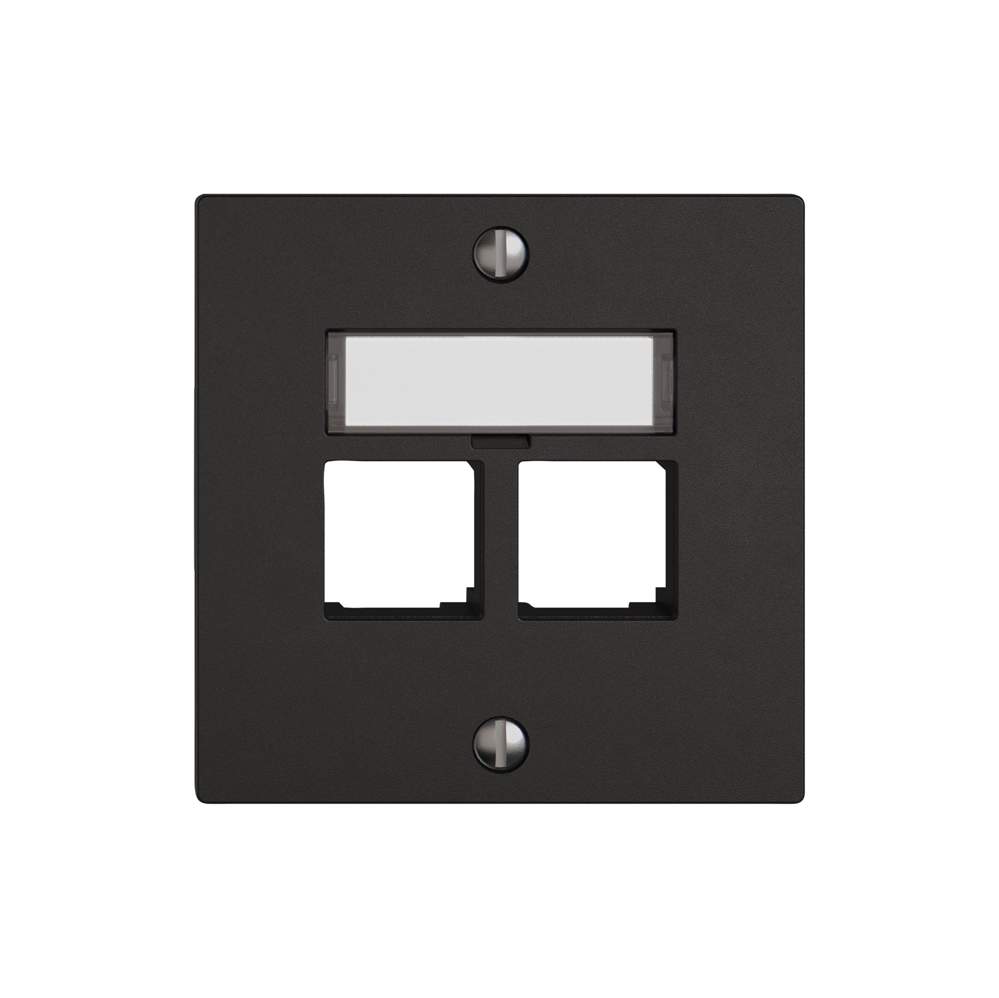 Montageset EDIZIO.liv EASYNET S-One SNAPFIX® gerade 2×RJ45 sz