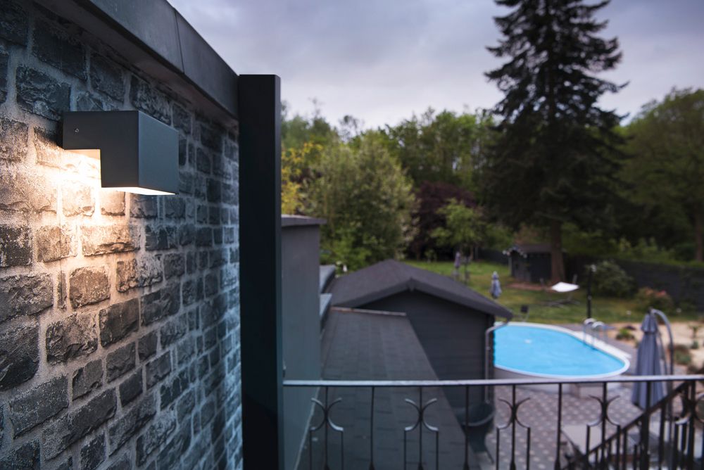 Applique LED SLV L-LINE WL 7W 570lm 3000/4000K IP65 anthracite