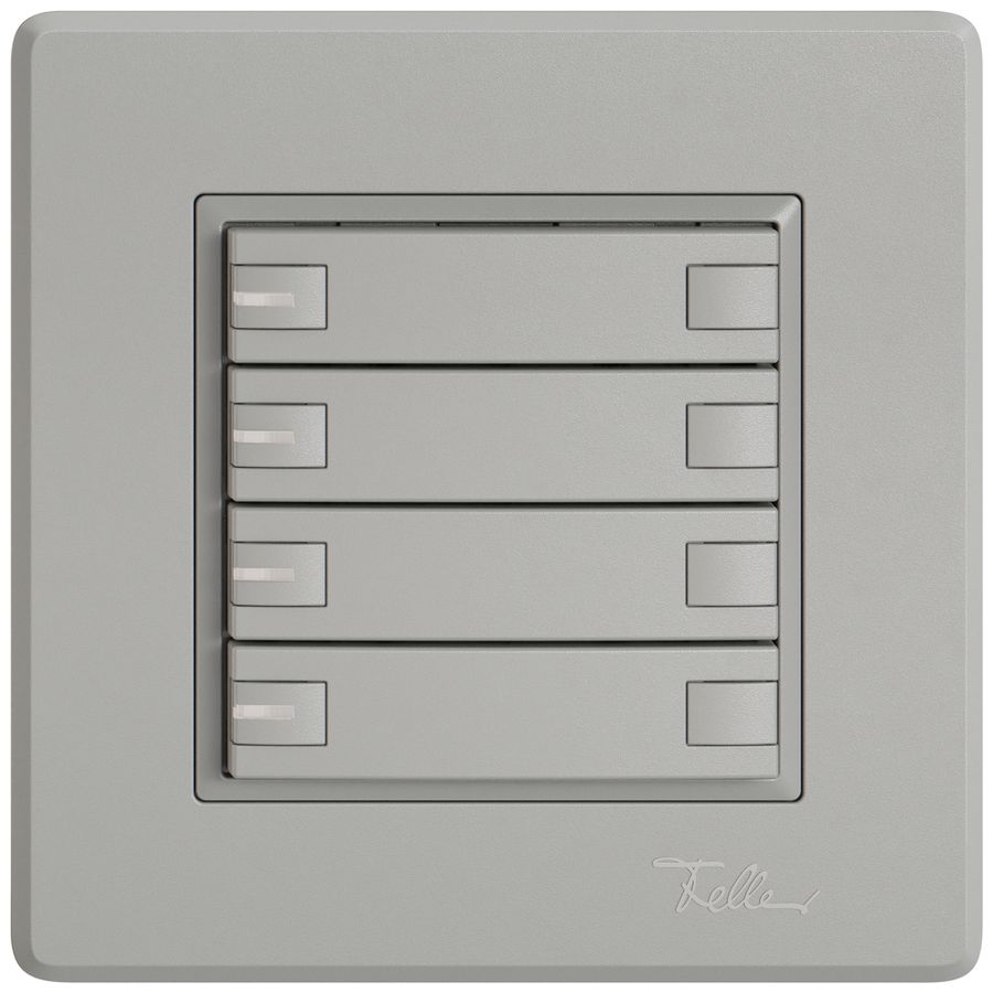 UP-Universaltaster EDIZIO.liv UNI SNAPFIX® m.LED RGB 8× 1-Tbed.hgu