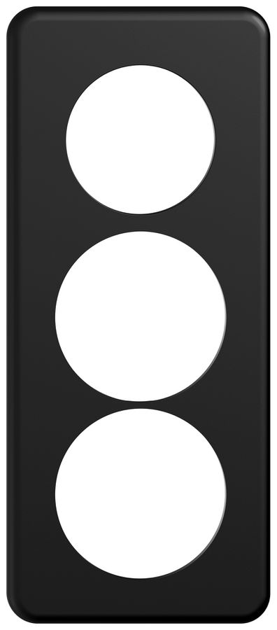 UP-Abdeckplatte STANDARDdue SNAPFIX® 3×1/1×3 1×Ø50 2×Ø58 90×210mm sz