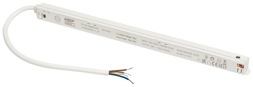 LED-Betriebsgerät SLV TRACK Intrack Stromschiene 100W 48V DALI 298mm weiss